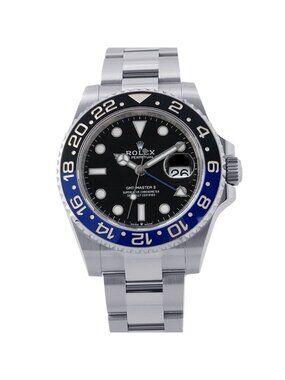 Rolex GMT-Master 2 Date Roulette Watch Black Dial